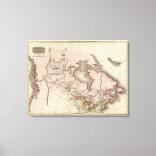 Lienzo Posesiones británicas en Norteamérica