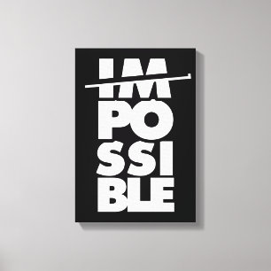 Lienzo Posibles palabras imposibles, motivadoras