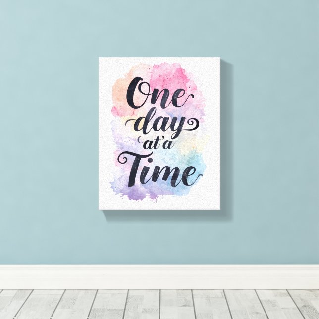 Lienzo Positive Sobriety and Recovery Saying (Insitu (piso de madera))