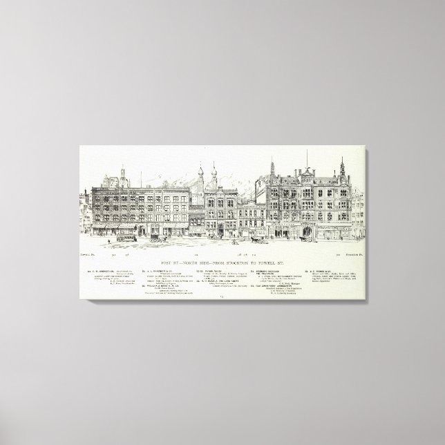 Lienzo Post North side Stockton and Powell (Anverso)