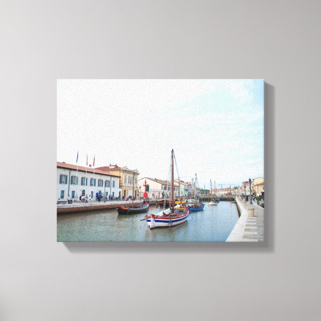 Lienzo Postal de Cesenatico (Italia) (Anverso)