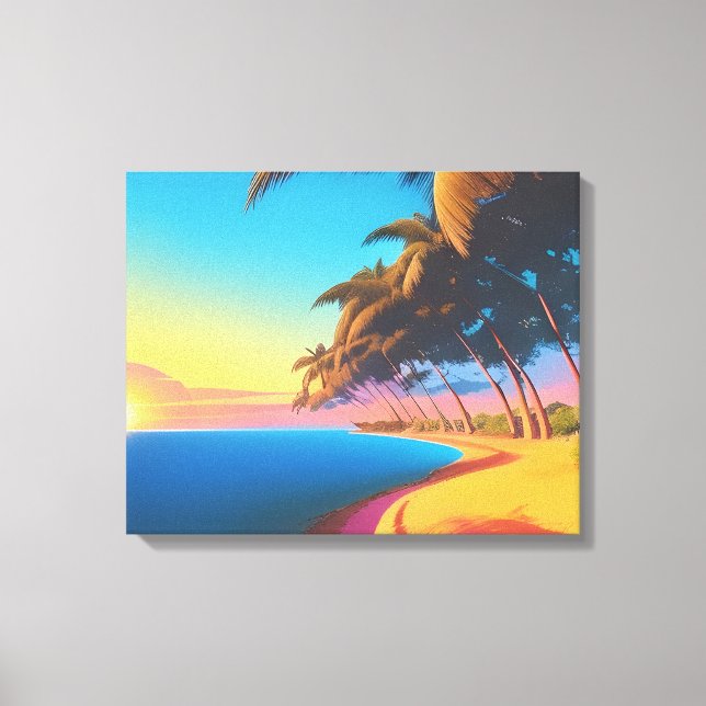 Lienzo Postal de los 80s (Anverso)