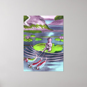 Lienzo postal francesa de April Fool