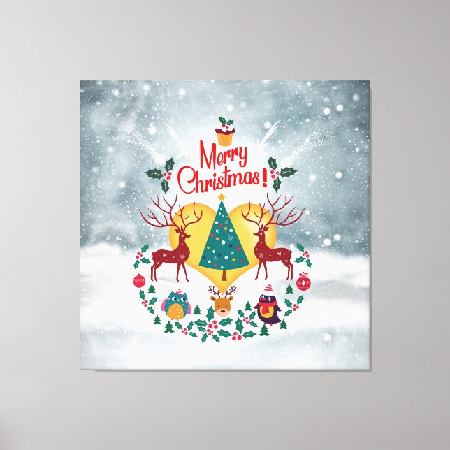 Lienzo Postales de Invitación Soul navidades (Anverso)