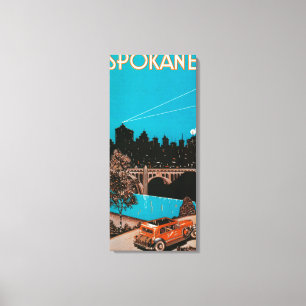 Lienzo Poster #1Spokane, WA de la publicidad de Spokane