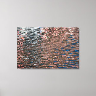 Lienzo Póster abstracto de reflejos de agua en color