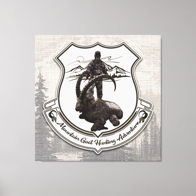 Lienzo Poster ac de caza de cabras de montaña (Anverso)