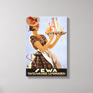 Lienzo Poster alemán del vintage de Sewa restaurado