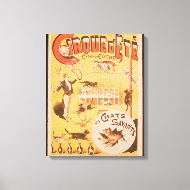 Lienzo Poster anunciando el Cirque d'Ete en el (Anverso)