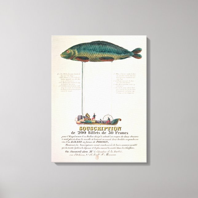 Lienzo Poster anunciando la suscripción (Anverso)