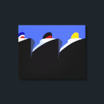 Lienzo Poster Art Deco de los buques de crucero de época<br><div class="desc">Todo a bordo para un viaje en el tiempo con esta impresionante reproducción de poster de cruceros vintage! Este emblemático afiche de viajes retro es una pieza del programa WPA del Proyecto de Arte Federal, creado por el artista Jack Rivolta en 1937. El diseño gráfico presenta una línea de elegantes...</div>