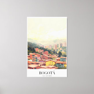 Lienzo Poster Bogota Colombia Vintage