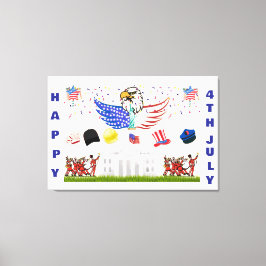 Lienzo Poster brillante -4 de julio