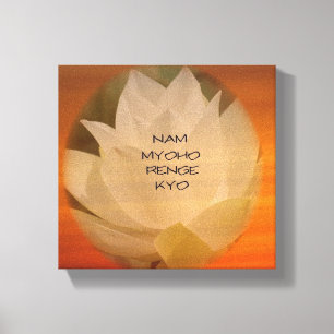 Lienzo Poster budista del SGI - Lotus "Nam Myoho Renge