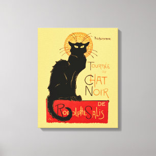 Lienzo Póster Clásico Gato Negro Steinlen Chat Noir Franc