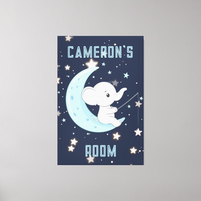 Lienzo Poster de 4 estrellas sobre la pesca de elefante b (Anverso)