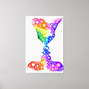 Lienzo Poster de amor colorido