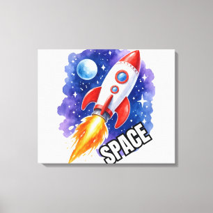 Lienzo Póster de Aventura Espacial   La aventura espera 