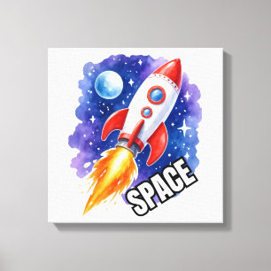 Lienzo Póster de Aventura Espacial   La aventura espera 