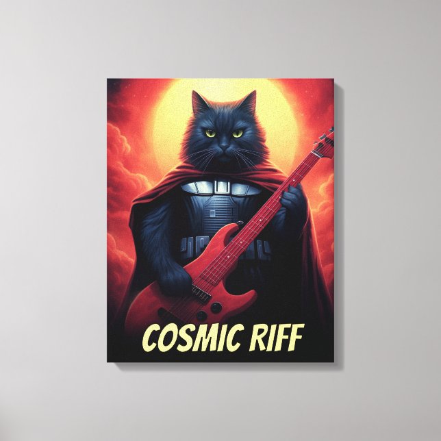 Lienzo Poster de banda personalizada | Gracioso Gato De C (Anverso)