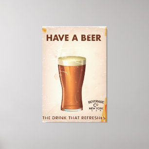Lienzo Poster De Beer Vintage Bar