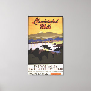 Lienzo Poster de British Rail del centro turístico del