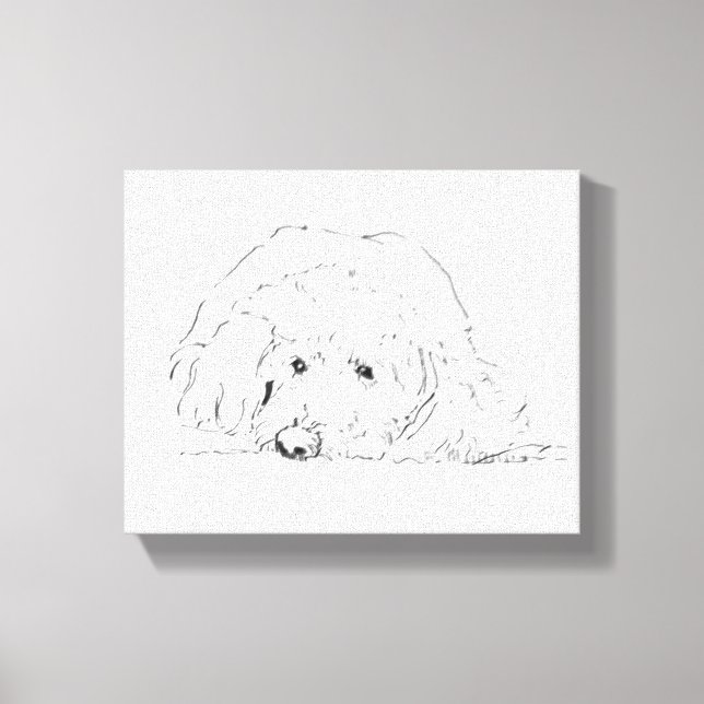 Lienzo Póster de cachorro Cockapoo, ideas de regalos para (Anverso)