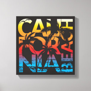 Lienzo Poster de California Beach