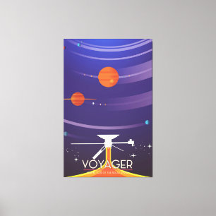 Lienzo póster de ciencia del Grand Tour de Voyager