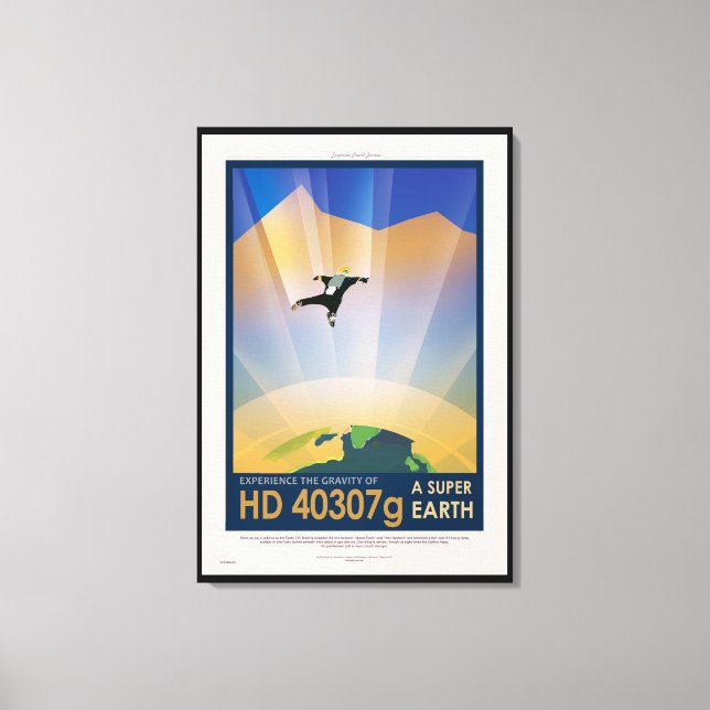 Lienzo Poster de Ciencia Ficción de la NASA Future Travel (Anverso)