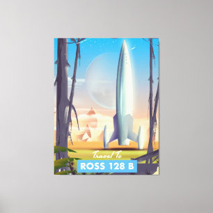 Lienzo Póster de ciencia ficción de Ross 128 B