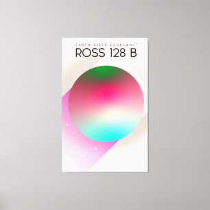 Lienzo Póster de ciencia ficción de Ross 128B