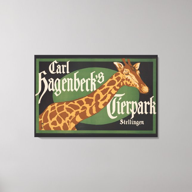 Lienzo Poster de circo Tierpark de Carl Hagenbeck (Anverso)