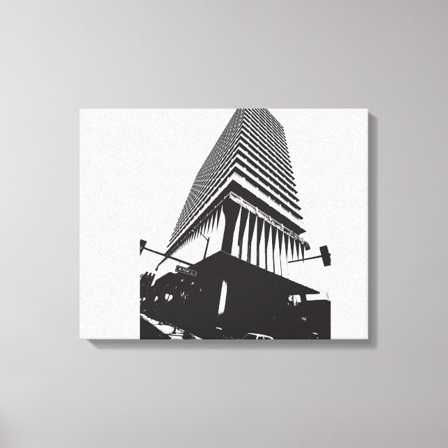 Lienzo Poster de edificio abstracto (Anverso)