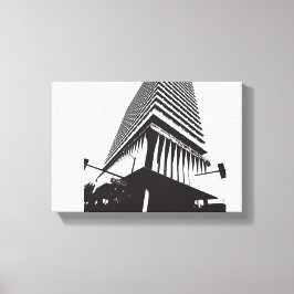 Lienzo Poster de edificio abstracto