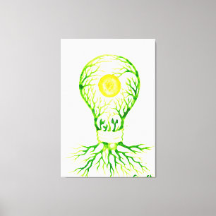 Lienzo Poster de energía verde