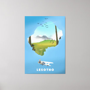Lienzo Poster de Esquí de Sudáfrica de Lesoto