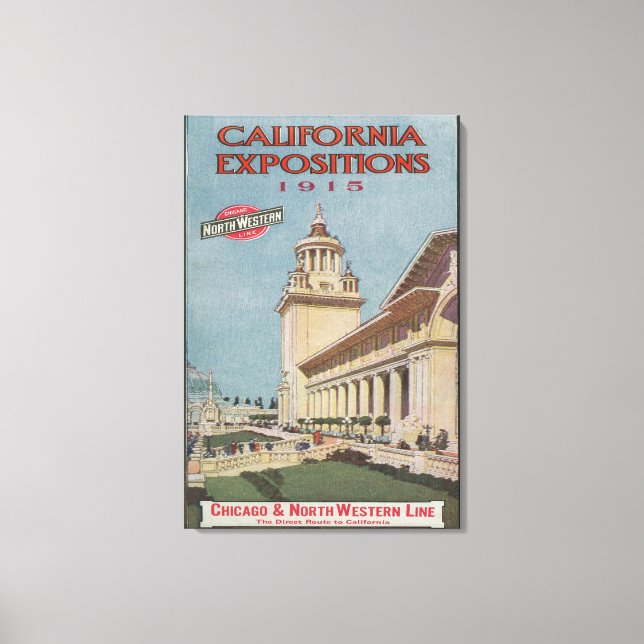 Lienzo Poster de Exposiciones de California #2 (Anverso)