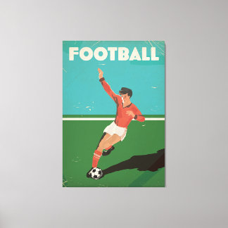 Lienzo Poster de fútbol de época