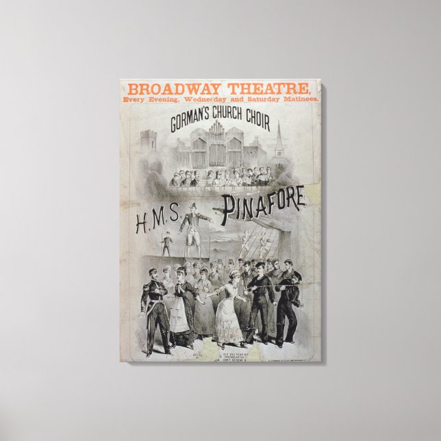 Lienzo Poster de 'HMS Pinafore', interpretado por C de Go (Anverso)