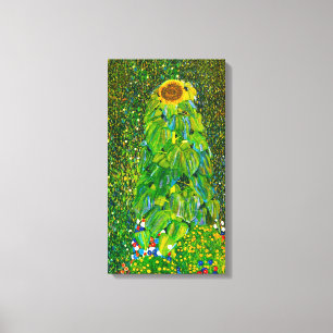 Lienzo Poster de la lona del girasol de Gustavo Klimt