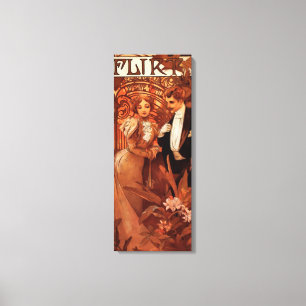 Lienzo Poster de la lona del ligón de Alfonso Mucha