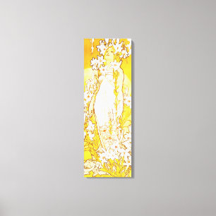 Lienzo Poster de la lona del lirio de Alfonso Mucha