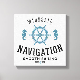 Lienzo Poster de la navegación de Windsail