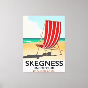 Lienzo Póster de la playa de Skegness Lincolnshire