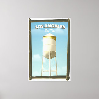 Lienzo Póster de Los Ángeles en tren