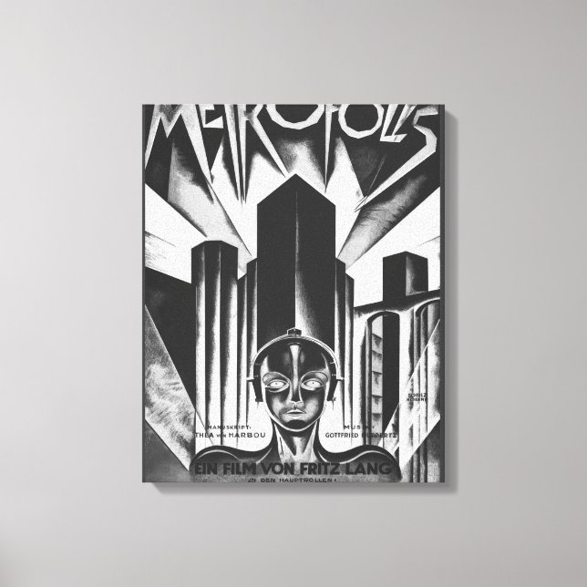 Lienzo Poster de Metropol, película de ciencia ficción de (Anverso)