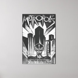 Lienzo Poster de Metropol, película de ciencia ficción de