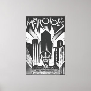 Lienzo Poster de Metropol, película de ciencia ficción de