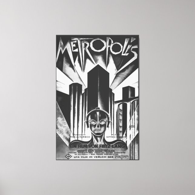 Lienzo Poster de Metropol, película de ciencia ficción de (Anverso)